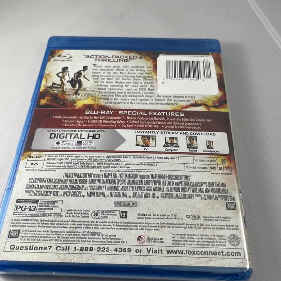 NEW Maze Runner: The Scorch Trials (Blu-ray/DVD Combo, 2015) - Picture 2 of 4